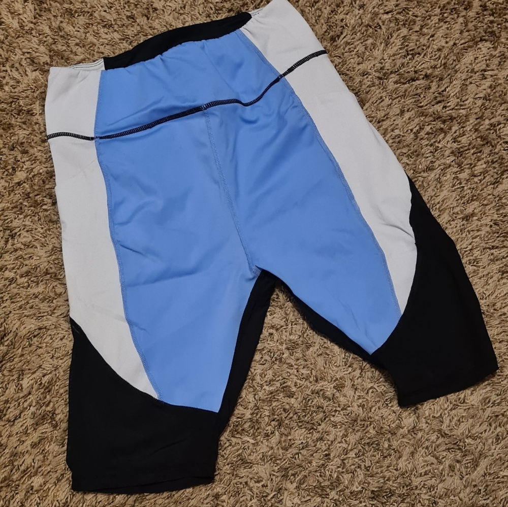 Jack Smith Compression Athletic Shorts w/Pockets in Blue and Black.